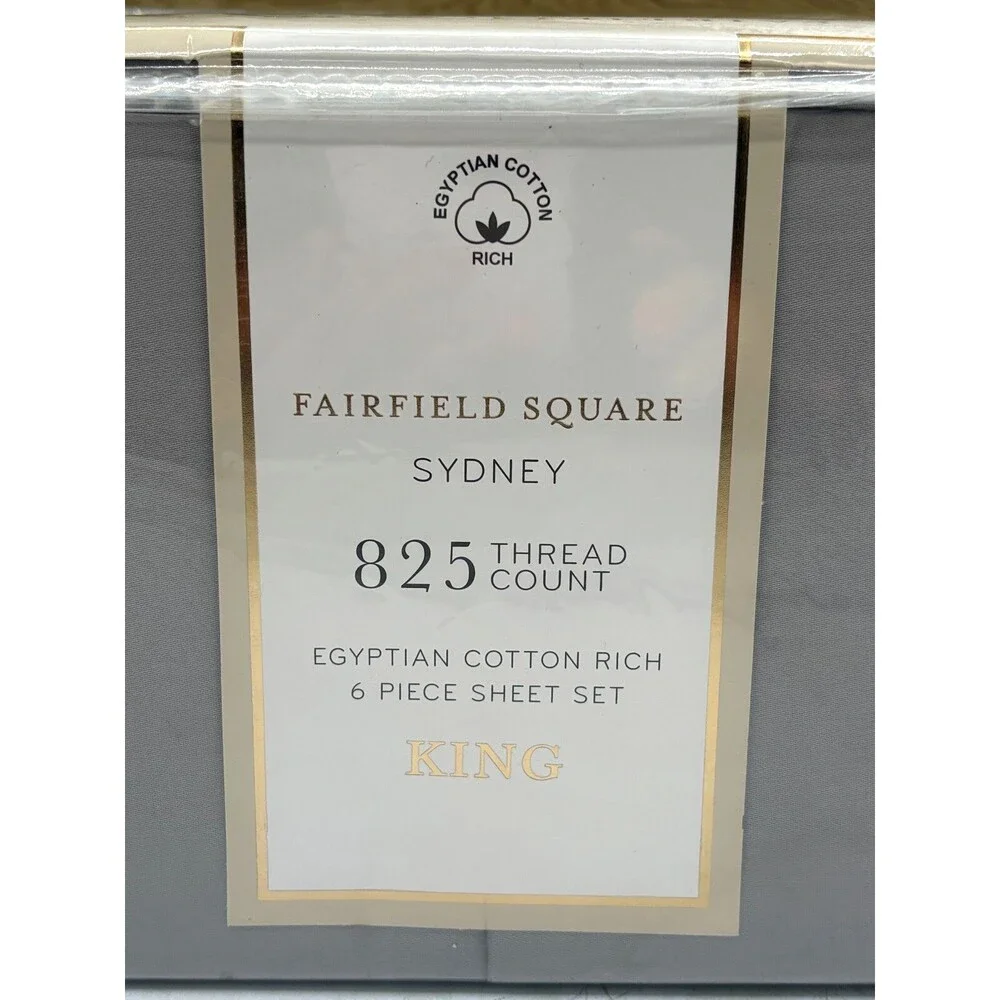 Fairfield Square 825 Thread Count Egyptian Cotton Sheet Set 6‎ Piece Macys King